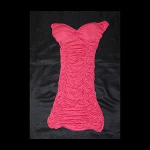 Strapless Scrunch Dress